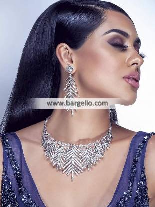 Handmade Zircon Choker Jewellery Sets Bridal Jewellery Sets for Walima