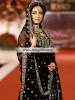 Black Bridal Sharara For Walima by Designer Sadaf Ashraf at Bridal Couture Week