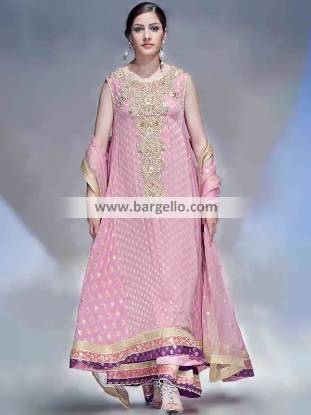 Latest Pakistani Pishwas Dresses for Evening Parties Aventura Mall Florida