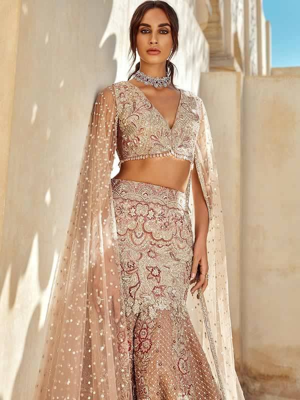 Mermaid Lehenga Choli Richmond Hill New York USA Pakistani Designer ...