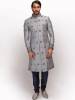 Grey Wedding Sherwani for Groom London UK Wedding Sherwani for Mens	