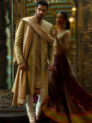 Exclusive Mens Sherwani Suits Pittsburgh Pennsylvannia PA USA Graceful Mens Sherwani in Jamawar