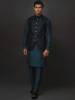 Black Jamawar Waistcoat Saihat Al Qatif Saudi Arabia Waistcoat Brands in Pakistan