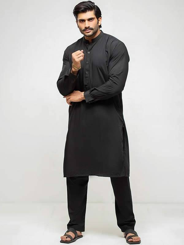 Black Kurta Pajama Suits Los Angeles LA California CA USA Kurta Shalwar for Brother Wedding