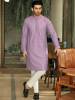 Light Purple Two Tone Embroidered Kurta With Pajama Jeddah Saudi Arabia Wedding Event Kurta Shalwar