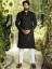 Black Embroidered Kurta Pajama Saihat Al Qatif Saudi Arabia Kurta Shalwar for Sister Wedding