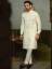 White Self Embellished Kurta With Pajama San Francisco California CA USA Pakistani Designer Kurta Shalwar