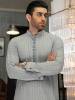 Ash Gray Embroidered Kurta With Pajama Diamond Bar California CA USA Indian Designer Kurta Shalwar	