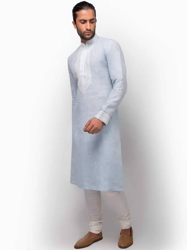 Pure Linen Kurta San Francisco California USA Graceful Kurta Pajama for Mens