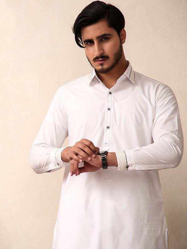 White Kurta Shalwar for Mens Keynes London UK Indian Menswear