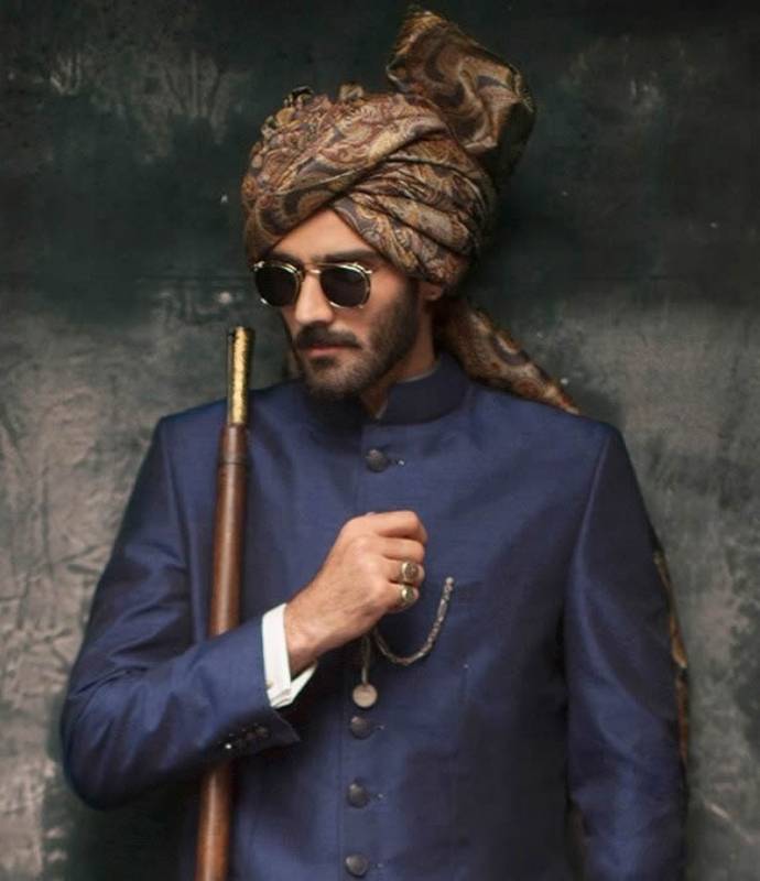 Exclusive Banarasi Jamawar Turban good looking banarasi jamawar turban in antique brass color