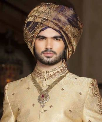 Banarasi Jamawar Turban for Groom Newcastle London UK Mens Collection