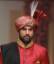 Designer Banarasi Jamawar Turban Designer banarasi jamawar turban in carnelian color