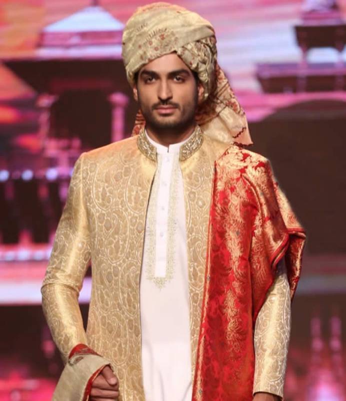 Stylish Mens Wedding Turban for Groom Banarasi Organza Turbans