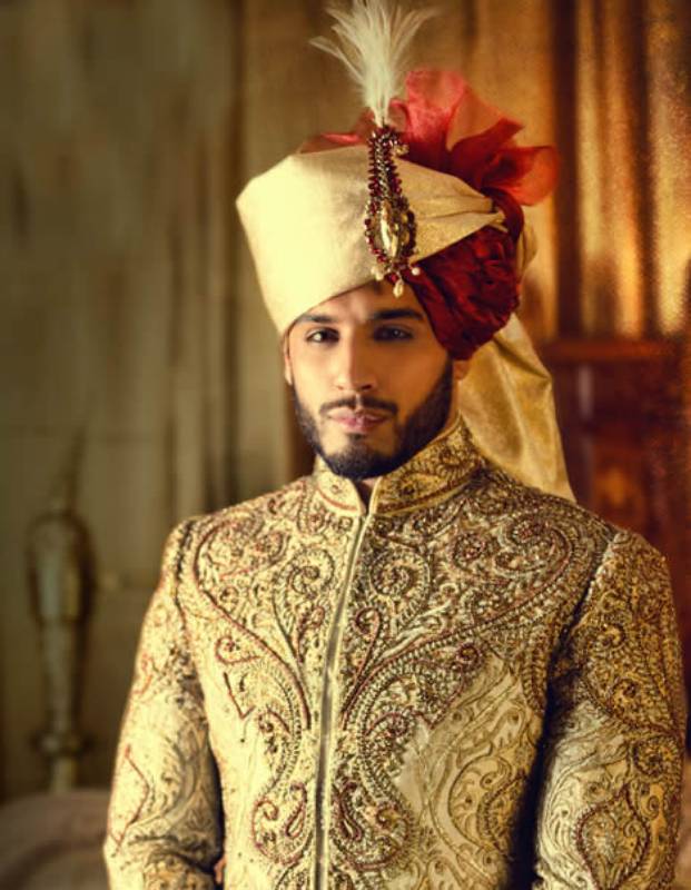 Graceful Jamawar Turban San Francisco Washington DC Mens Collection