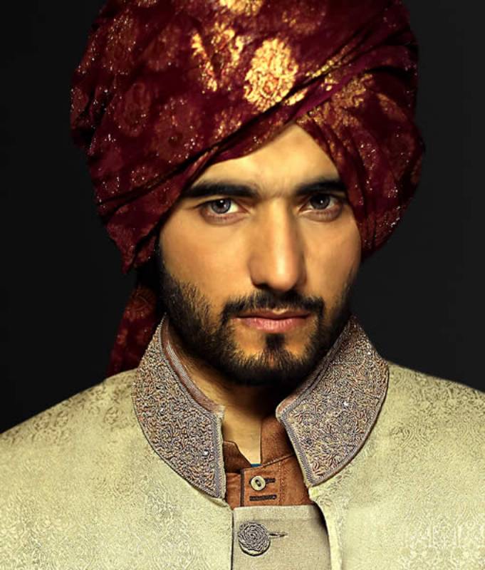 Beautiful Banarasi Jamawar Wedding Turban for Mens Sydney Australia Designer Turbans