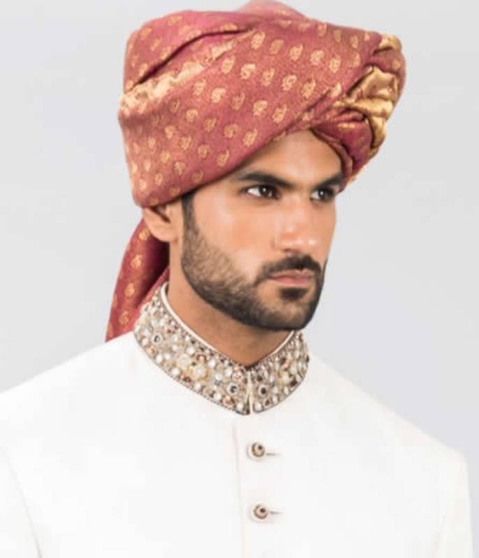 Splendid Banarasi Jamawar Turban for Groom Alexandria Virginia VA US Royal Styles Turban