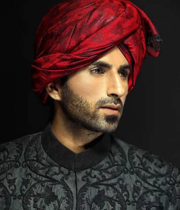 Gorgeous Jamawar Turban for Bridegroom Newcastle UK Groom Turbans