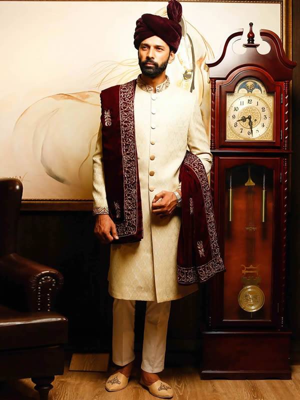 Sherwani Brands in Pakistan Denny UK Wedding Sherwani