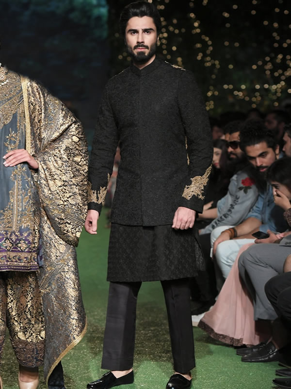 Open Front Golden Prince Coat Pakistan For Men – Uomo Attire