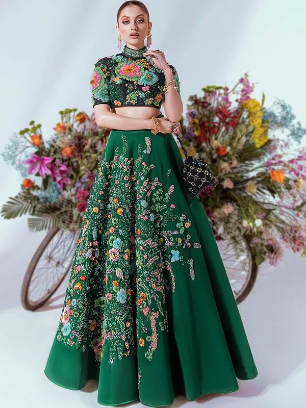 High waisted lengha hotsell