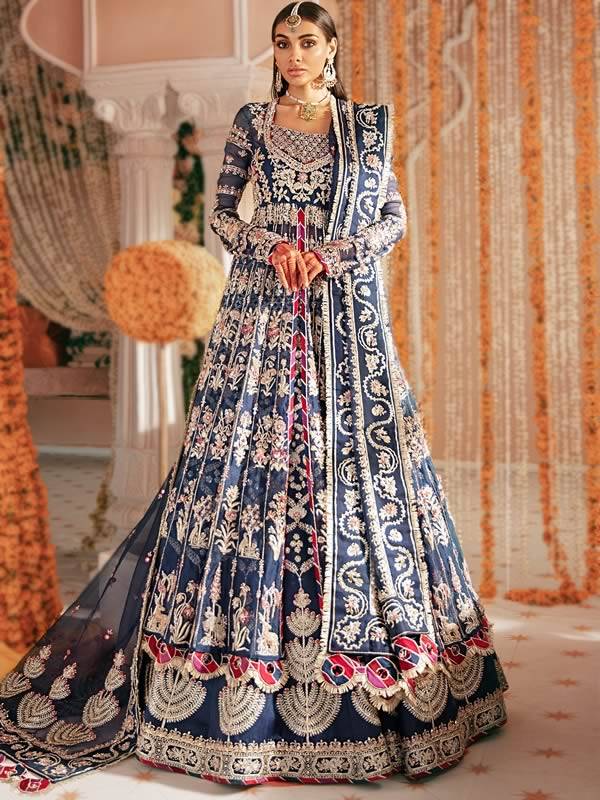 Bridal Anarkali Lehenga Designer Zaha Bridal Anarkali Lehenga Dresses