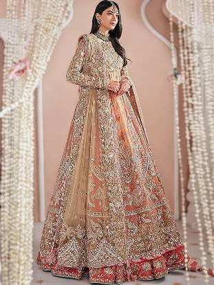 Indian Reception Anarkali Lehenga UK USA Canada Australia Reception Bridal India