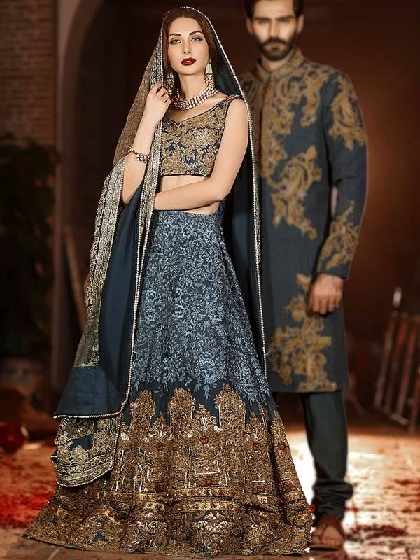 Elan Wedding Couture Wearing By Sana Jawed Unstitched 3 Pieces Net Emb –  Pehnawa