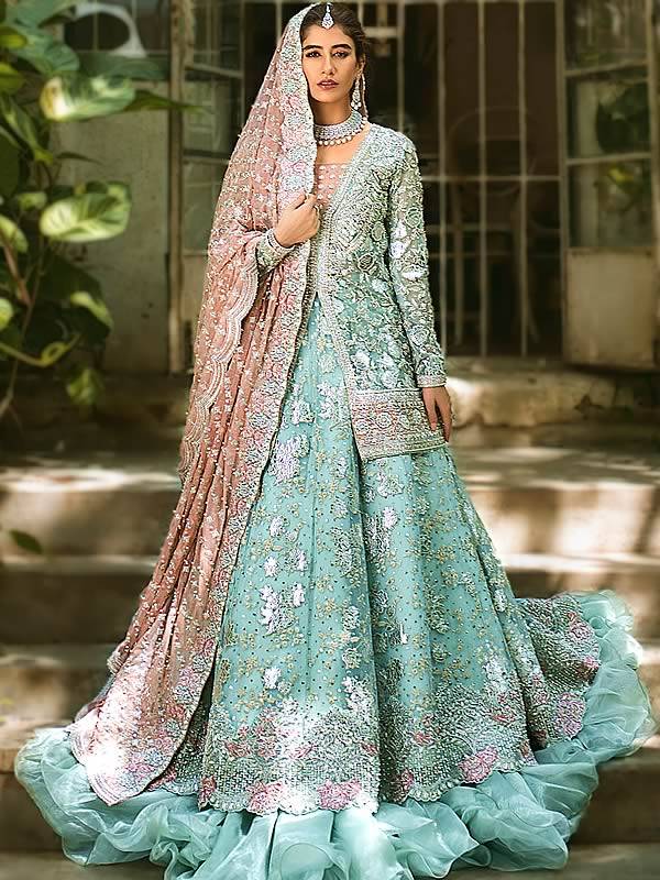 Elan Inspired Pakistani Valima/reception Dress - Etsy | Indian wedding dress,  Pakistani bridal dresses, Bridal dress design