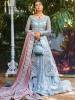 Pale Blue with Pink Walima Bridal Zainab Chottani Walima Dresses Collection