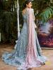 Pale Blue with Pink Walima Bridal Zainab Chottani Walima Dresses Collection