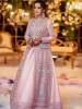 Bridal Pishwas for Wedding Light Pink Pishwas for Walima Reception with Lehenga