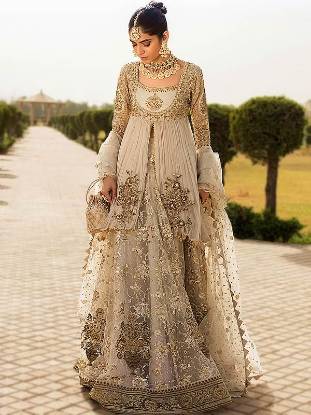 Bridal Nikah Dresses Chicago Illinois USA Off White Nikah Dresses Pakistani