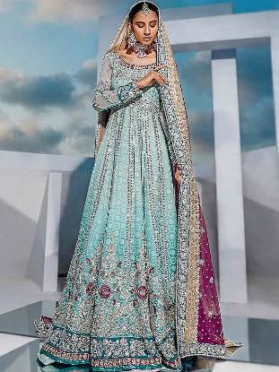 	Anarkali Bridal Dresses Lincolnwood Illinois USA Walima Dresses Pakistan