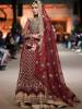 Burgundy Wedding Lehenga Berkeley California USA Pakistani Wedding Lehenga