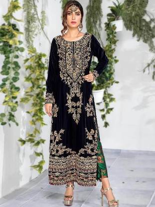 Pakistani Formal Dresses Jersey City New Jersey USA Velvet Dresses