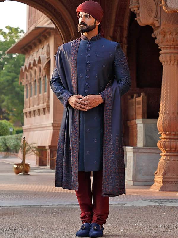 Graceful Wedding Sherwani Los Angeles California USA Designer Wedding Sherwani