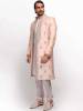 Matching Apricot Sherwani for Groom Beverly Hills California USA Indian Sherwani Suits