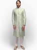 Light Cyan Rawsilk Sherwani Haywar California CA USA Raw Silk Sherwani