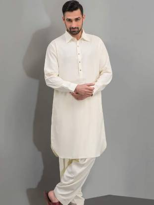 Spectacular Beige Color Shalwar Kameez Suit for Mens