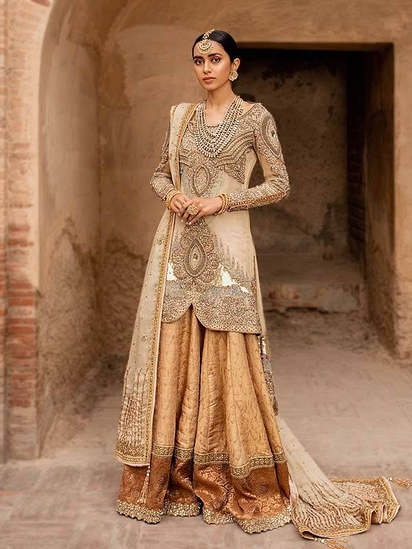 Latest Formal Wedding Bridal Sharara Designs 2024 Collection