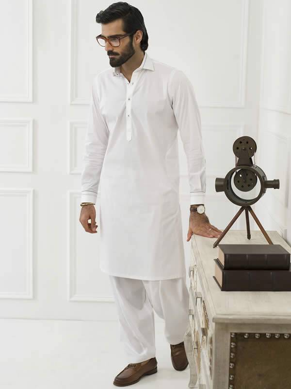 White Shalwar Kameez Pakistani Mens Shalwar Kameez UK