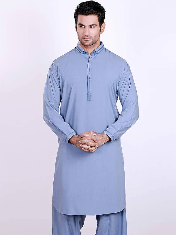 Pakistani Mens Shalwar Kameez Springfield Illinois Classic Embroidered Shalwar Kameez