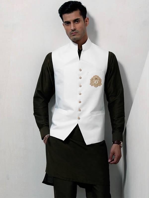 Waistcoats for Nikah Ceremony Montgomery Village Maryland USA Beautiful Embroidered Waistcoat