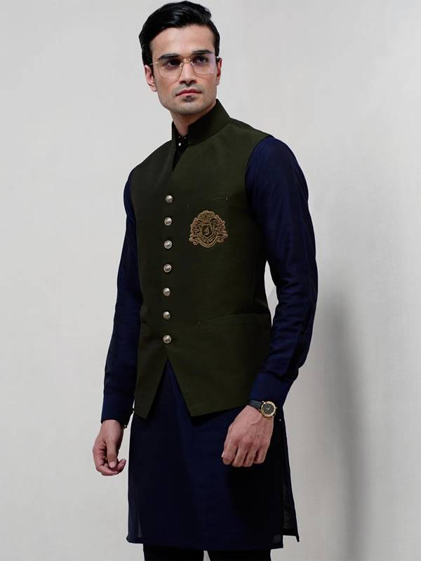 Waistcoat Brands in Pakistan Abbotsford British Columbia Canada Stylish Embroidered Waistcoat for Mens