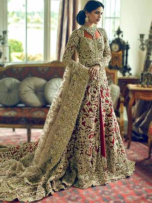 Pakistani Bridal Maxi Lehenga UK USA Canada Australia Bridal Maxi with Lehenga