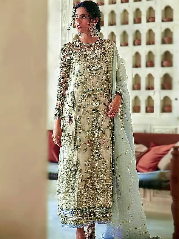 Pakistani Wedding Dresses UK USA Canada Australia Suffuse Party Wear