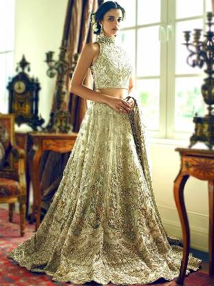 Indian Designer Reception Lehenga Choli UK USA Canada Australia Europe