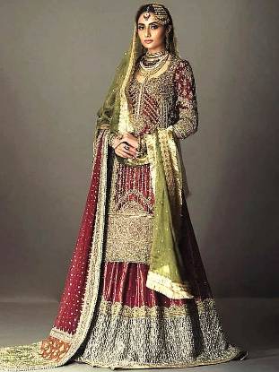 Pakistani Designer Wedding Lehenga UK USA Canada Buy Wedding Lehenga