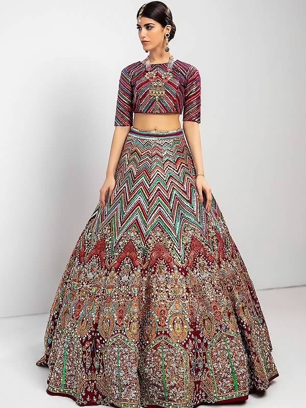 Pakistani Wedding Lehenga UK USA Canada Australia Ali Xeeshan Wedding Dresses